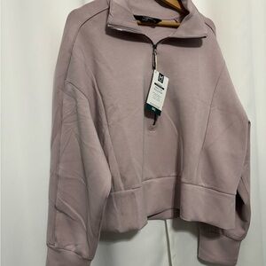 Member’s Mark Women's Mauve Pink Quarter-Zip Pullover 3XL